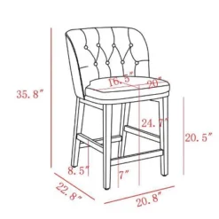 Winfall Tufted Barrel Counter Height Barstool Linen - Threshold™ -HOMES: Inside + Out Store GUEST 862591f2 c5d6 4cbd b107 373f25260e5a