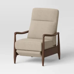 Dusk Mid-Century Wooden Arm Recliner - Threshold™ -HOMES: Inside + Out Store GUEST 8847a956 a9d1 4f39 9606 b945601b21b9