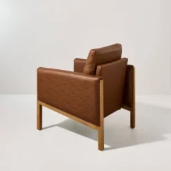 Faux Leather Upholstered Accent Arm Chair - Cognac - Hearth & Hand™ With Magnolia 12 Faux Leather Upholstered Accent Arm Chair - Cognac - Hearth & Hand™ With Magnolia -HOMES: Inside + Out Store GUEST 8dd6e260 8922 4383 a370 058b5ae59a93