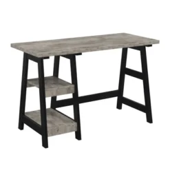Designs2Go Trestle Desk With Shelves - Breighton Home -HOMES: Inside + Out Store GUEST 90586636 b0dd 40ee bbf8 ea6a12b7038b