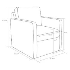 Pinetops Swivel Base Accent Chair - Threshold™ -HOMES: Inside + Out Store GUEST 9122e1e1 4b4a 4722 a4d8 a5610912f064
