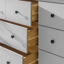 Stiva Classic Mid-Century Modern Horizontal 6 Drawer Dresser - Saracina Home -HOMES: Inside + Out Store GUEST 91898bd5 b026 4577 881c aaf75dec2792