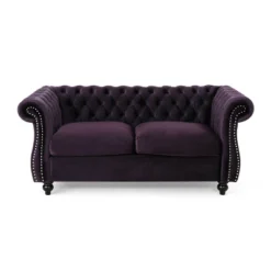 Somerville Traditional Chesterfield Loveseat - Christopher Knight Home -HOMES: Inside + Out Store GUEST 93c9c78c 2b63 4867 ae1d 01e01e52906b
