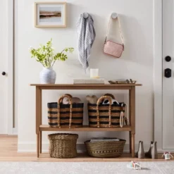 Gretna Narrow Console Table Natural - Threshold™ 13 Gretna Narrow Console Table Natural - Threshold™ -HOMES: Inside + Out Store GUEST 94eb8c76 77dd 4947 a174 c95e76f2a795