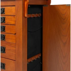 Delia Jewelry Armoire Brown - Powell Company -HOMES: Inside + Out Store GUEST 95bfe438 f7a8 49a2 adec 9f7eeb134cab