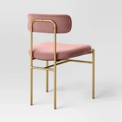 Orion Luxe Dining Chair With Brass Legs Blush Velvet - Threshold™ -HOMES: Inside + Out Store GUEST 95e896b0 31de 452f 9f0c 7e8bf7ba7238