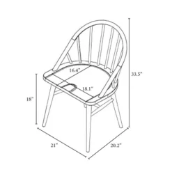 2pk Adwolf Rounded Spindle Dining Chairs Black - Threshold™ 15 2pk Adwolf Rounded Spindle Dining Chairs Black - Threshold™ -HOMES: Inside + Out Store GUEST 9717f7b7 7377 4009 b5b2 b90142c847de