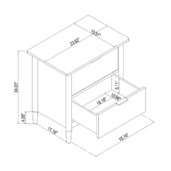 2-Drawer Wood Nightstand - Hearth & Hand™ With Magnolia 16 2-Drawer Wood Nightstand - Hearth & Hand™ With Magnolia -HOMES: Inside + Out Store GUEST 971ccb20 a9d4 45f7 ad1f 49bb4a97cfa2