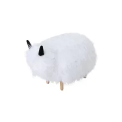 Levi Furry Yak Ottoman - Christopher Knight Home -HOMES: Inside + Out Store GUEST 97bbea4f 6767 4a25 8bcd 85eb88da3f12