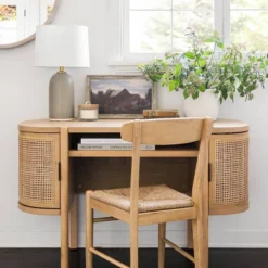 Logan Wood Dining Chair With Woven Seat - Threshold™ Designed With Studio McGee -HOMES: Inside + Out Store GUEST 9976a675 ca2f 41a0 a6ef 4a5d3b594485