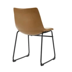 Set Of 2 Laslo Modern Upholstered Faux Leather Dining Chairs - Saracina Home -HOMES: Inside + Out Store GUEST 9c08c6e5 09f4 403a 844a a5fe7811db86