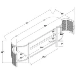 Portola Hills Caned Door TV Stand For TVs Up To 60" - Threshold™ Designed With Studio McGee -HOMES: Inside + Out Store GUEST a0956830 d71f 43eb 95fa 09eff023a340