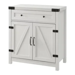 Clarabelle Rustic Farmhouse Barn Door Accent Cabinet - Saracina Home -HOMES: Inside + Out Store GUEST a1139512 2573 4c30 9eb1 fddd79f160e2