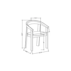 Terra Solid Wood Curved Back Dining Chair - Threshold™ Designed With Studio McGee -HOMES: Inside + Out Store GUEST a386c950 6b68 47a0 8004 10af9f6b52b5