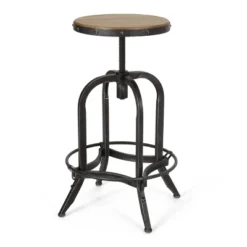 2pc Farmdale Industrial Firwood Adjustable Height Swivel Counter Height Barstools Antique Natural/Pewter - Christopher Knight Home 13 2pc Farmdale Industrial Firwood Adjustable Height Swivel Counter Height Barstools Antique Natural/Pewter - Christopher Knight Home -HOMES: Inside + Out Store GUEST a3ad2250 e107 46f8 b155 fb14e222957c