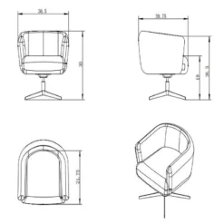 Morpho Swivel Armchair - Threshold™ -HOMES: Inside + Out Store GUEST a3b3d07e 0d72 4668 abc8 9eef5cda41b8