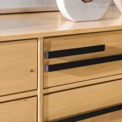 Modern 6 Drawer Double Dresser With Long Handles - Saracina Home 30 Modern 6 Drawer Double Dresser With Long Handles - Saracina Home -HOMES: Inside + Out Store GUEST a655ef3a e42c 4a92 8bd3 8dc5f35056e3