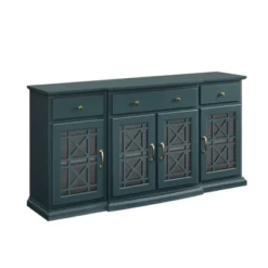 Selma Transitional 3 Tiered Ornate Fretwork Door Sideboard - Saracina Home -HOMES: Inside + Out Store GUEST a805ffd1 b690 4ffe 9d92 5dadc7236258