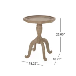 Catawissa French Country Accent Table With Octagonal Top Natural - Christopher Knight Home -HOMES: Inside + Out Store GUEST a858775e 1bc5 4ba9 b780 77e59200dec9