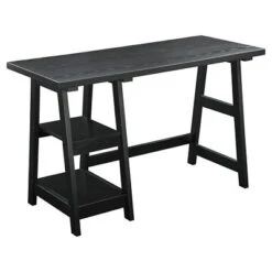Designs2Go Trestle Desk With Shelves - Breighton Home -HOMES: Inside + Out Store GUEST aa86743b 8e79 40c2 a6bb 7fbdc03f49ae