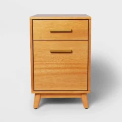Wood Mid Century File Cabinet Light Brown - Threshold™ -HOMES: Inside + Out Store GUEST aae377f9 606a 4e16 8f0f 646dc9a13826