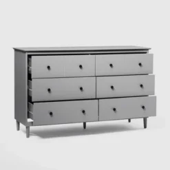 Stiva Classic Mid-Century Modern Horizontal 6 Drawer Dresser - Saracina Home -HOMES: Inside + Out Store GUEST ab27ae63 eb40 4a84 a28a ef6f50069d2d