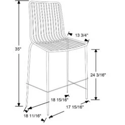 Set Of 2 Sodra Rounded Seat Wire Counter Height Barstool Black - Threshold™ -HOMES: Inside + Out Store GUEST aba0b7b0 e031 40e5 a117 6b6b5d67048f
