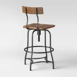 Woodsboro Adjustable Barstool Brown - Threshold™ -HOMES: Inside + Out Store GUEST abdb0bde 7acc 43ee 8f86 d27ad9675953