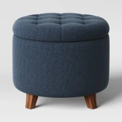 Tufted Round Storage Ottoman - Threshold -HOMES: Inside + Out Store GUEST ac3ff38e 3c31 442a 8cdd 27eb008a7b3d