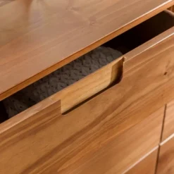 Mid-Century Modern Groove Wood 6 Drawer Dresser - Saracina Home -HOMES: Inside + Out Store GUEST acae644a 11b4 4991 825d c7f6901a557e