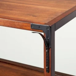 70" 5-Shelf Wood & Cane Transitional Vertical Bookshelf - Brown - Hearth & Hand™ With Magnolia -HOMES: Inside + Out Store GUEST ae1809fc 7bac 45c5 b57e 363960f40efe