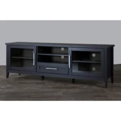 Espresso Finished 1 Drawer TV Stand For TVs Up To 70" Dark Brown - Baxton Studio -HOMES: Inside + Out Store GUEST aeb4c276 5c40 4900 87d0 5dab021d79b2