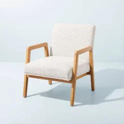 Upholstered Wood Framed Accent Arm Chair - Hearth & Hand™ With Magnolia -HOMES: Inside + Out Store GUEST af5b8d5d 4da7 4bc1 b0d6 8a338795b23d