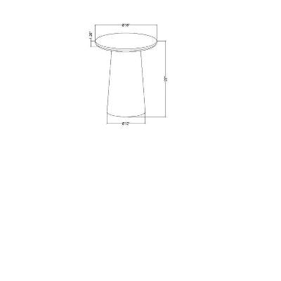 Round Wood Pedestal Accent Side Table - Hearth & Hand™ With Magnolia 7 Round Wood Pedestal Accent Side Table - Hearth & Hand™ With Magnolia - Image 5