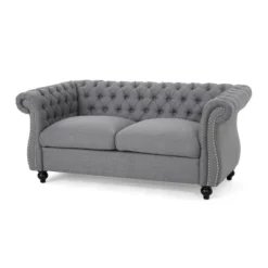 Somerville Traditional Chesterfield Loveseat - Christopher Knight Home -HOMES: Inside + Out Store GUEST b2b21039 7c61 4a02 b57b 1a337cc33b73