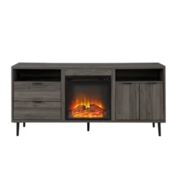 Ronan Modern Storage With Electric Fireplace TV Stand For TVs Up To 65" - Saracina Home 17 Ronan Modern Storage With Electric Fireplace TV Stand For TVs Up To 65" - Saracina Home -HOMES: Inside + Out Store GUEST b706d540 dab6 4171 93de 408c264fa232