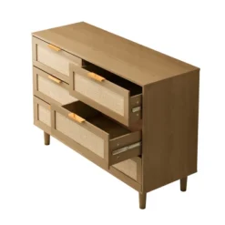 43.31" 6-Drawer Rattan Dresser For Living Room And Bedroom - ModernLuxe 16 43.31" 6-Drawer Rattan Dresser For Living Room And Bedroom - ModernLuxe -HOMES: Inside + Out Store GUEST b8b7348b 21e9 45d9 baa1 49e6cc87ba1c