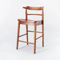 Kaysville Curved Back Wood Counter Height Barstool - Threshold™ Designed With Studio McGee -HOMES: Inside + Out Store GUEST baa82fbe ac12 4c2a 9ae3 99bba3e5e2ba