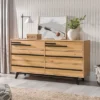 Modern 6 Drawer Double Dresser With Long Handles - Saracina Home -HOMES: Inside + Out Store GUEST baaa5b1c 32c6 42a4 87e6 bcfe2da73f57