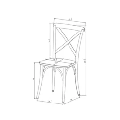 Set Of 2 Malden French Bistro Dining Chair Black - Threshold™ -HOMES: Inside + Out Store GUEST be93dcf6 6a27 4d9e 83a8 3927be01d462