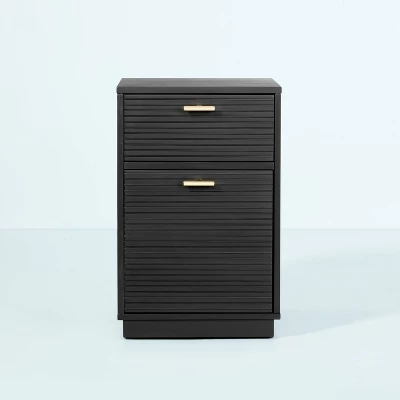 Grooved Wood 2-Drawer Vertical Filing Cabinet - Hearth & Hand™ With Magnolia 4 Grooved Wood 2-Drawer Vertical Filing Cabinet - Hearth & Hand™ With Magnolia - Image 2