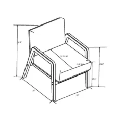 Upholstered Wood Framed Accent Arm Chair - Hearth & Hand™ With Magnolia -HOMES: Inside + Out Store GUEST c03e3009 dba3 4cc5 b876 4cc51b19cd37