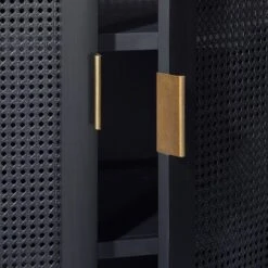 66" East Bluff Woven Cabinet Black - Threshold™ Designed With Studio McGee -HOMES: Inside + Out Store GUEST c257520a eec7 407a b715 3ee6acc782cd