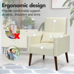 Tangkula 2-in-1 Upholstered Rocking Chair With Wood Leg & Pillow Relax Sofa Chair Light Grey/Beige/Dark Gray 20 Tangkula 2-in-1 Upholstered Rocking Chair With Wood Leg & Pillow Relax Sofa Chair Light Grey/Beige/Dark Gray -HOMES: Inside + Out Store GUEST c2648639 0b43 4898 a8fe 51b7d8c995be