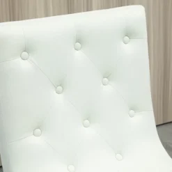 HOMCOM Bar Stools Set Of 2, Swivel Bar Chairs, 25.5" High Fabric Tufted Breakfast Barstools For Kitchen Counter, Cream White -HOMES: Inside + Out Store GUEST c6894d97 b617 48f0 a8ab de2d9f3bba9e