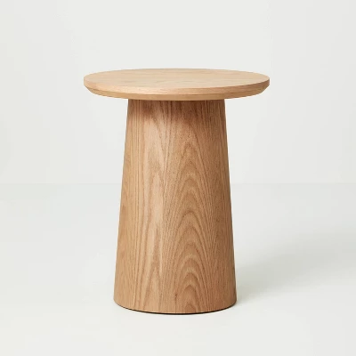 Round Wood Pedestal Accent Side Table - Hearth & Hand™ With Magnolia 8 Round Wood Pedestal Accent Side Table - Hearth & Hand™ With Magnolia - Image 6