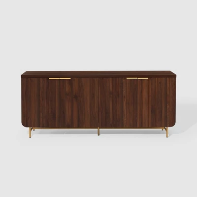 Modern 4 Door Reeded Sideboard - Saracina Home 11 Modern 4 Door Reeded Sideboard - Saracina Home - Image 9
