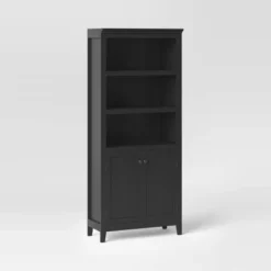 72" Carson 5 Shelf Bookcase With Doors - Threshold -HOMES: Inside + Out Store GUEST c99ab1ed 236d 46d0 bdd4 3e4025da50bb