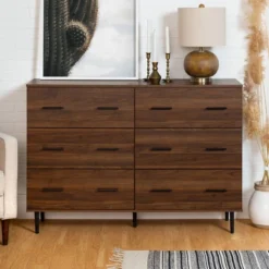 Higgins Modern Horizontal 6 Drawer Dresser - Saracina Home -HOMES: Inside + Out Store GUEST c9ff3ec5 25b1 4305 9a98 971ba54ab06c