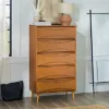 Mid-Century Modern Contoured 5 Drawer Chest Of Drawers - Saracina Home -HOMES: Inside + Out Store GUEST caa47950 c48f 4bf7 b54e ea5258447383